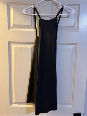 Classic Black Spaghetti-Strap Dress